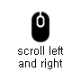 scroll left and right